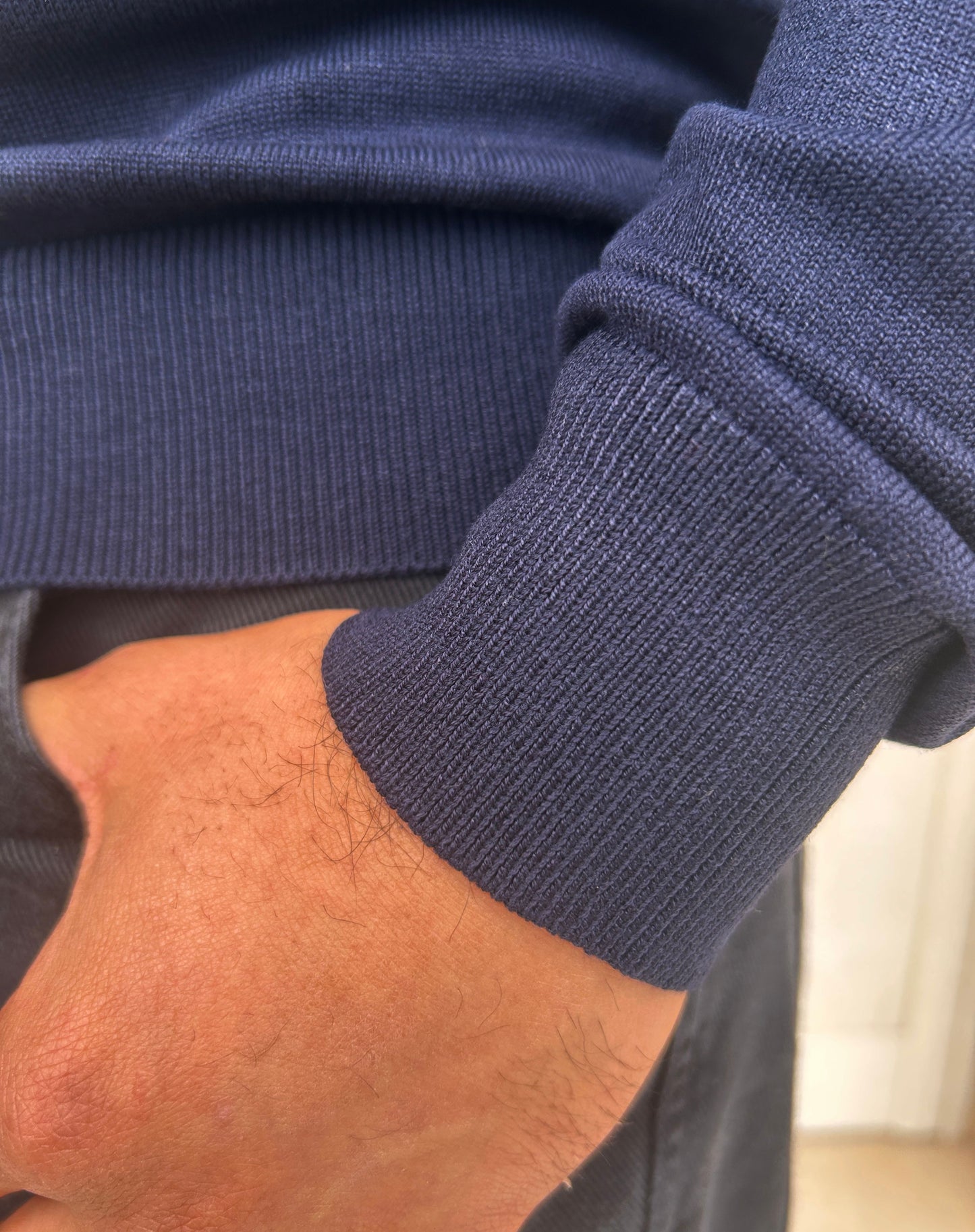 Girocollo Basic Blu Ice