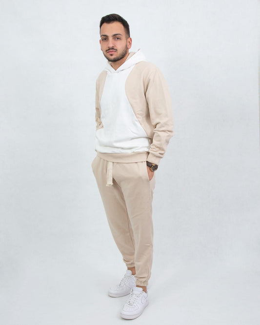 Tuta Bicolor Beige e Bianca