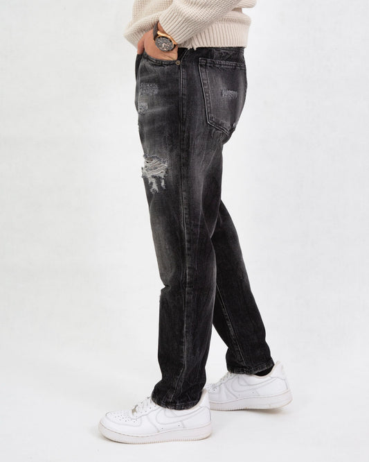 Jeans carrot fit lavaggio scuro