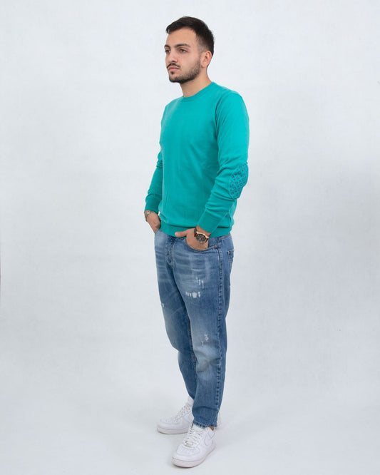 Girocollo fagal verde acqua