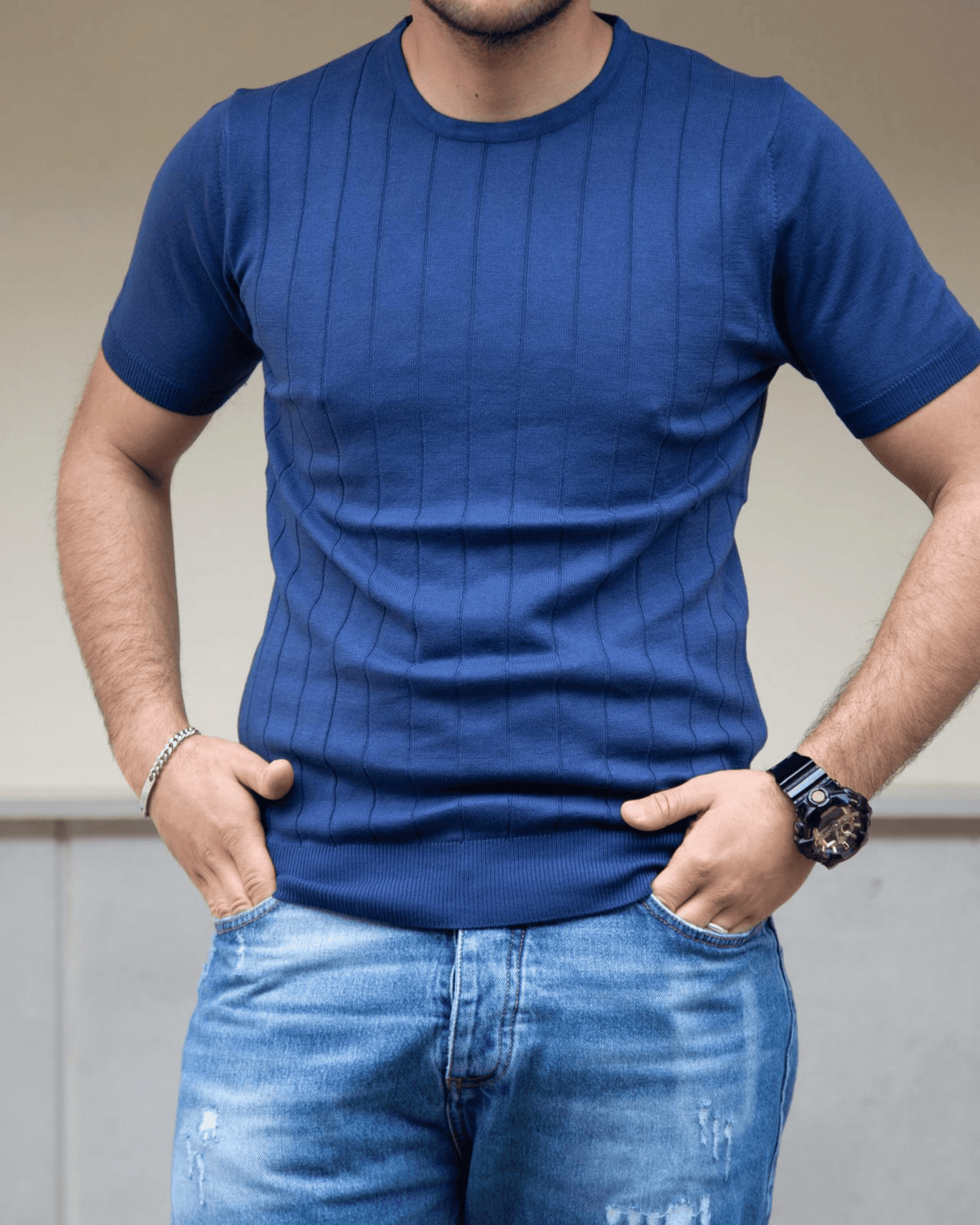 Paricollo crepe blu moon