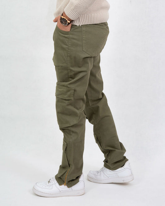 Cargo con Taschoni Verde Militare