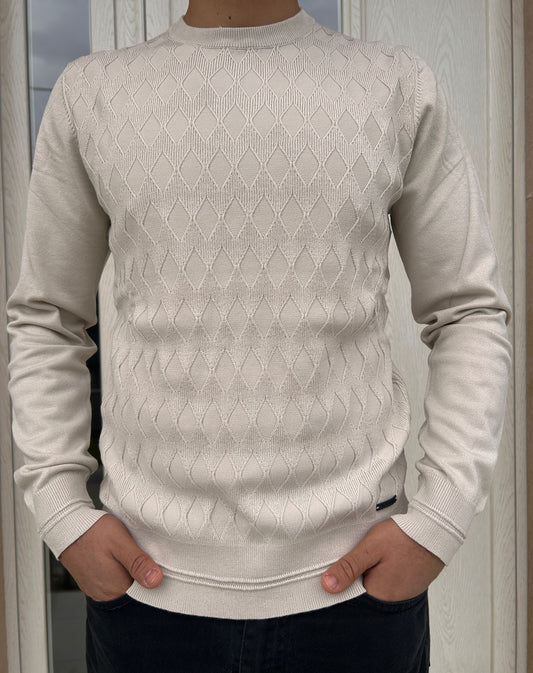 Girocollo links ecru