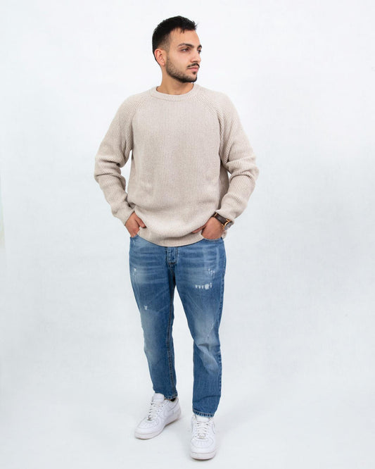 Pullover ciniglia beige