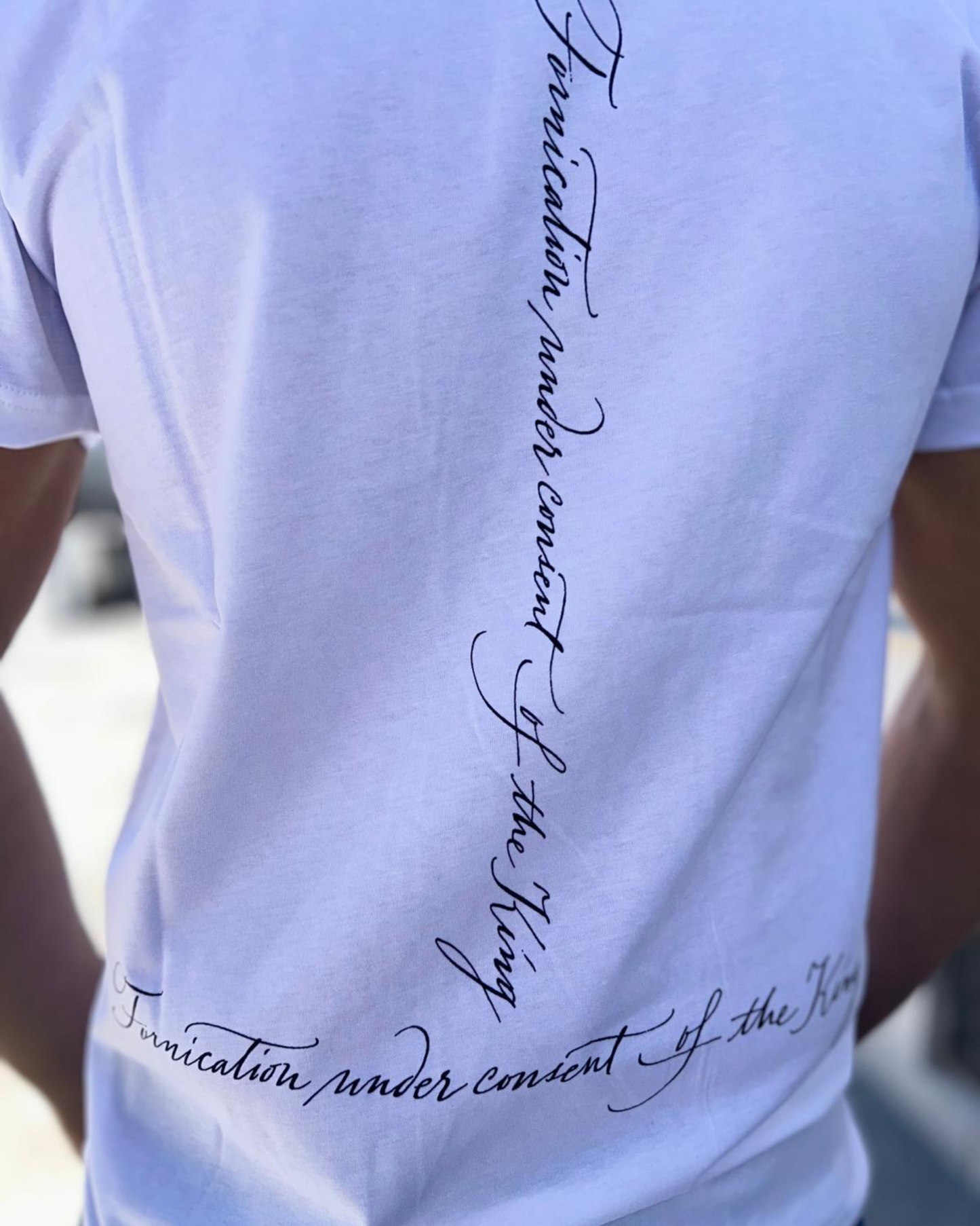 T-shirt Bianca con Stampa