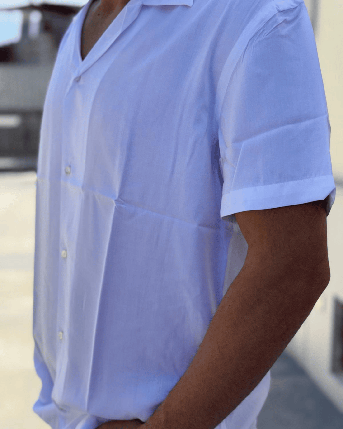 Camicia mezza manica bianca