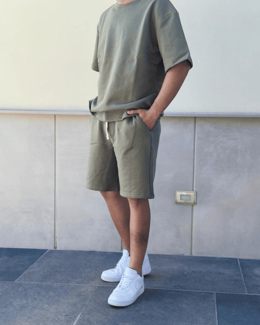 Completo felpa e bermuda