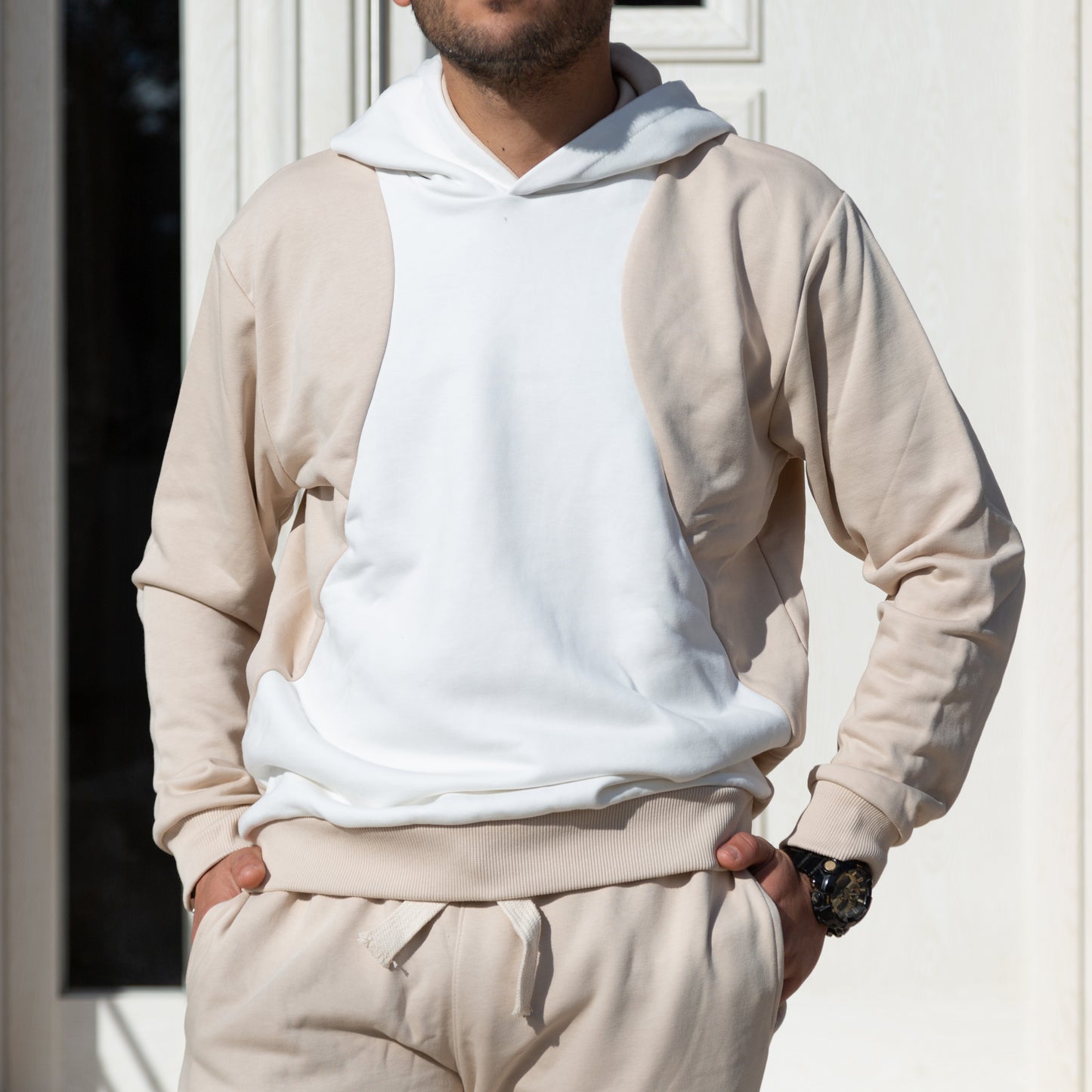 Tuta Bicolor Beige e Bianca